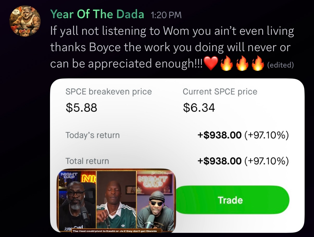 SPCE +$938 (+97.10%)